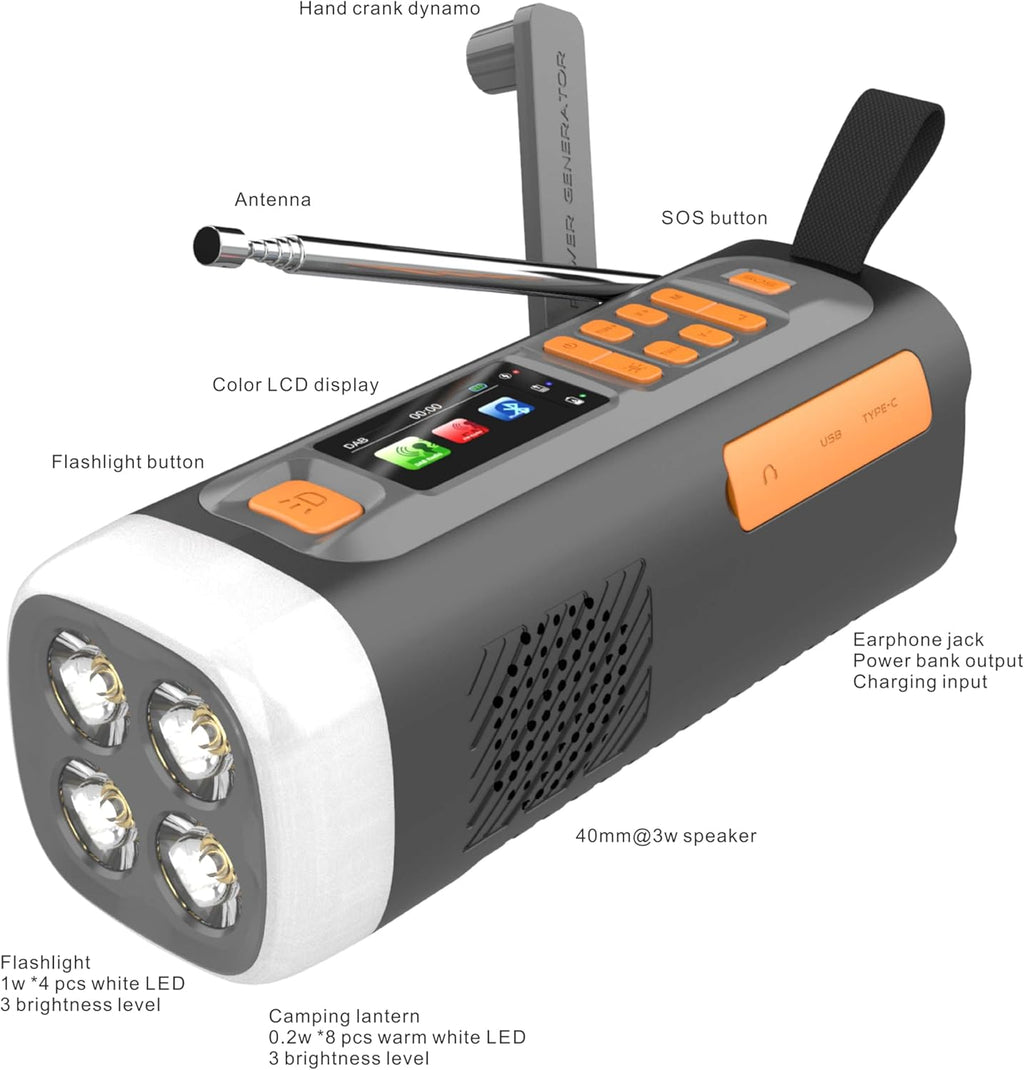 7A/7D DAB Multi-Function Emergency Radio
