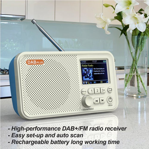 C10 Portable DAB/DAB+ & FM Digital Radio – Rechargeable Bluetooth Speaker with LED Display