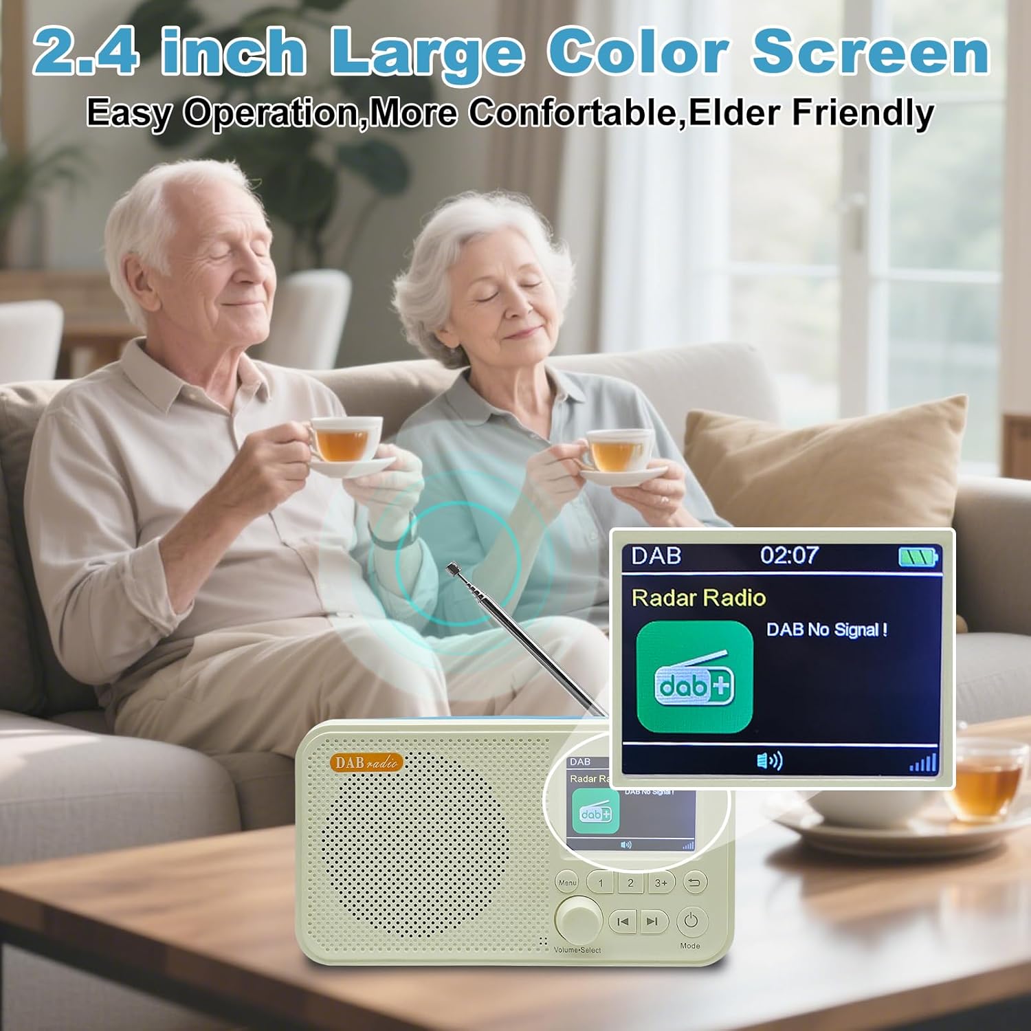 C10 Portable DAB/DAB+ & FM Digital Radio – Rechargeable Bluetooth Speaker with LED Display