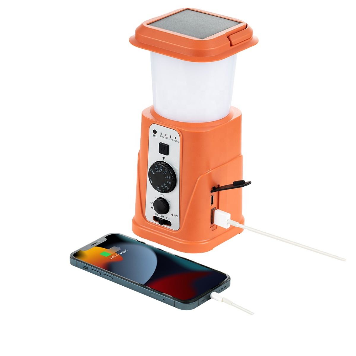 IR-008 Solar Hand Crank Lantern & Emergency Radio