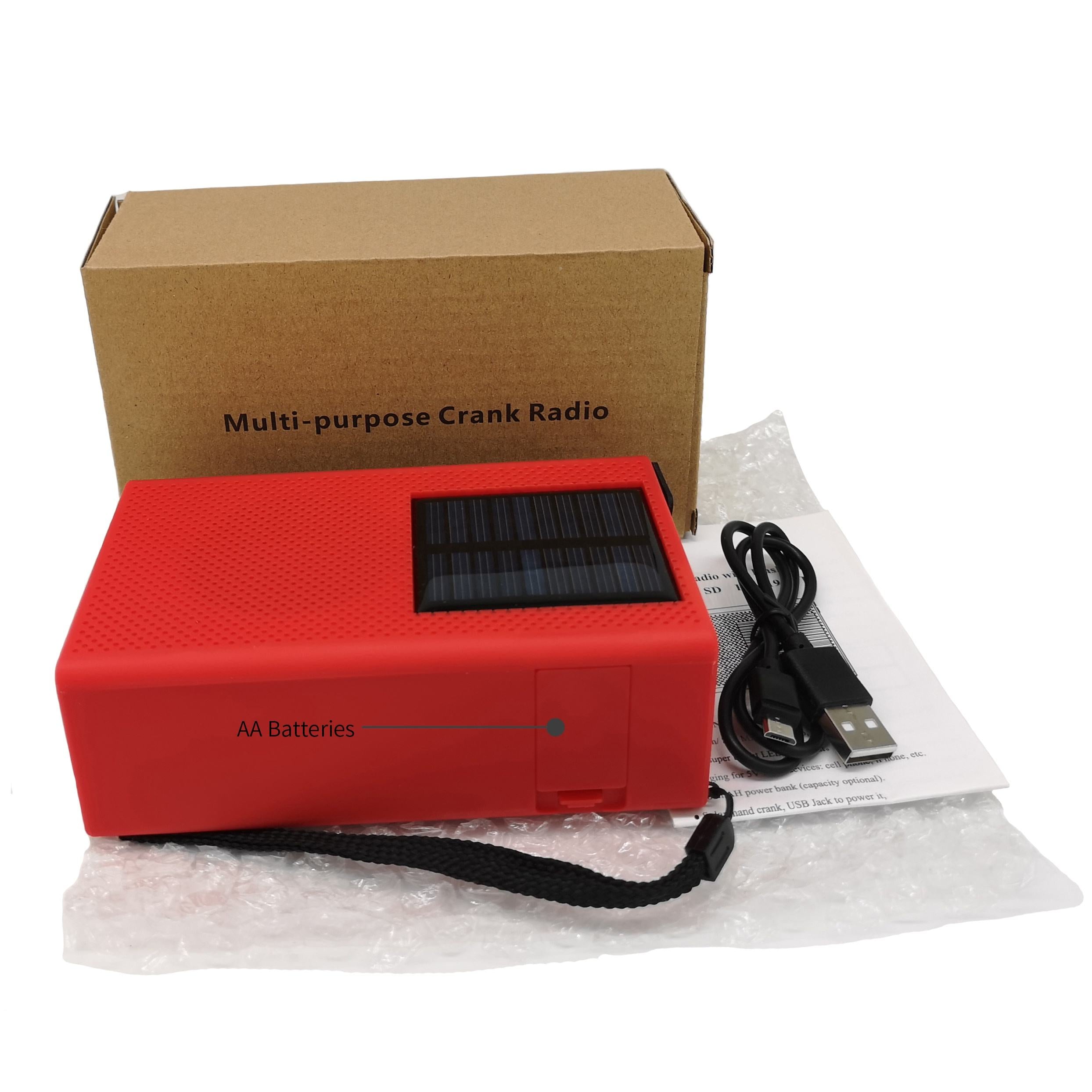 IR-019 Solar Radio - 2000mAh Emergency Dynamo Radio for Adventures