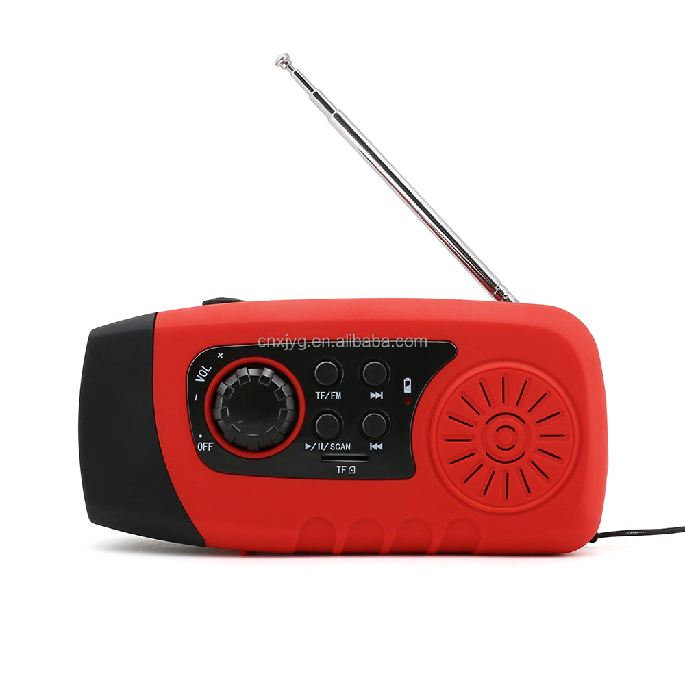 IR-029TF Portable 2000mAh FM Weather Radio with TF Card Support - Essential Outdoor Gear