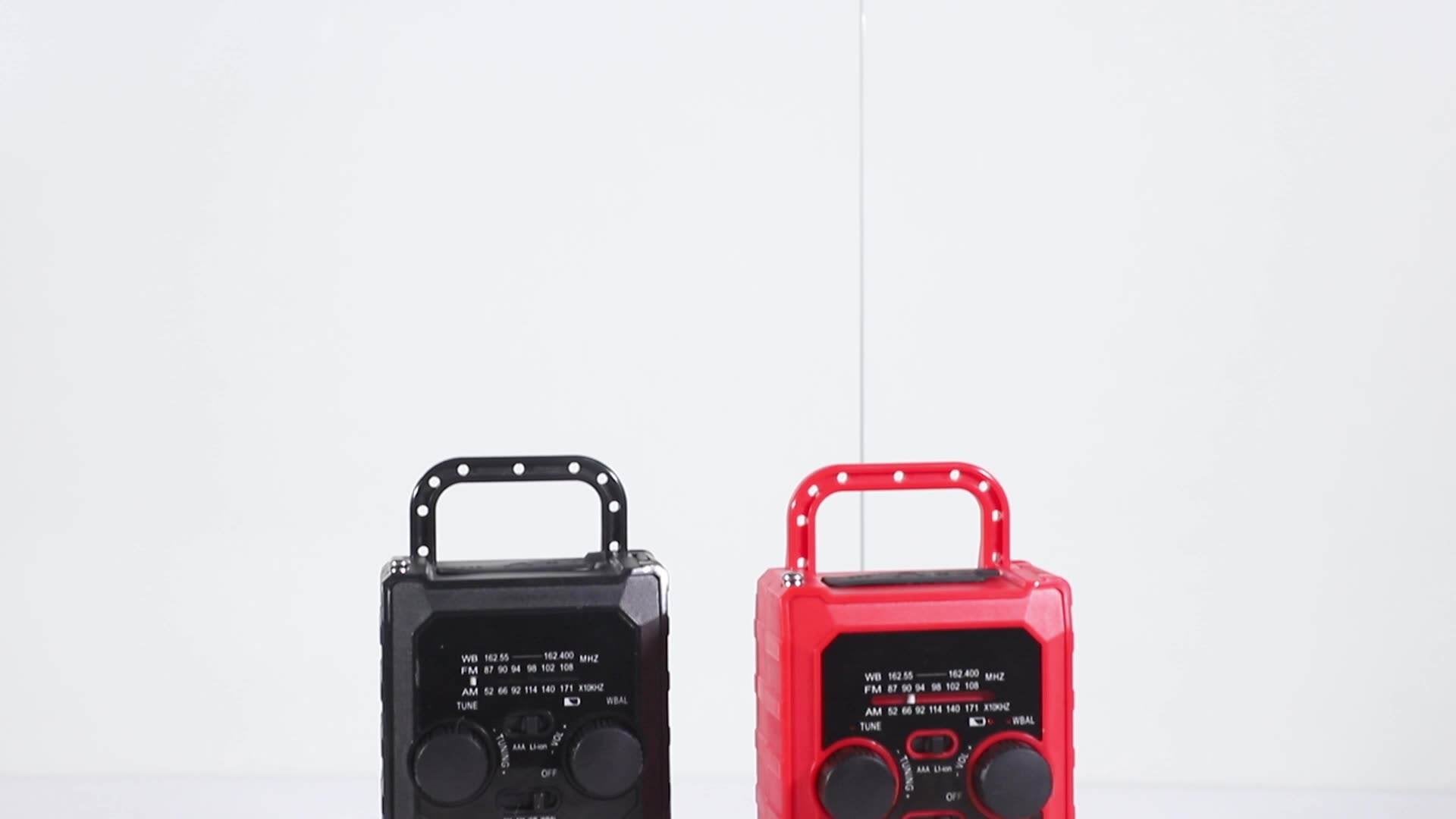 IR-038 Portable Solar Radio with 5000mAh Power Bank