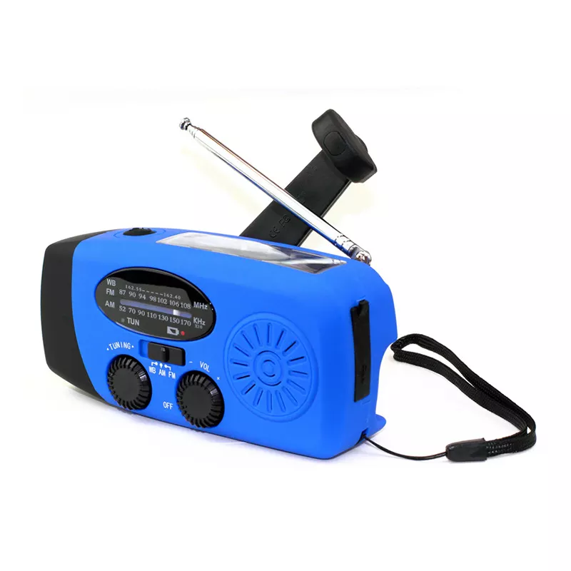 IR-088 Mini Emergency Hand Crank Weather NOAA AM FM Portable Solar Radio