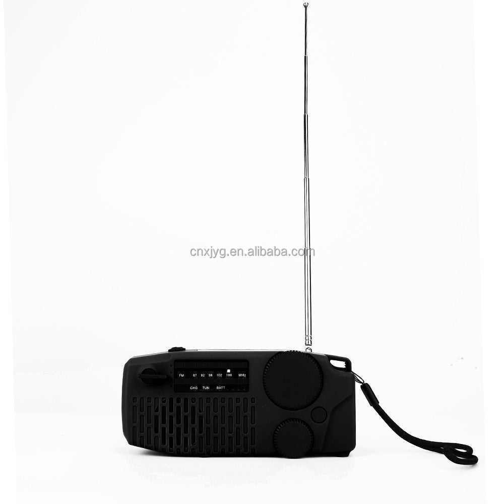 IR-098 SOS Alert Weather Radio with Solar Hand Crank & Flashlight