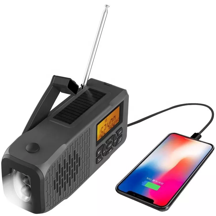 IR-098D Fashionable Portable Solar Radio with Flashlight