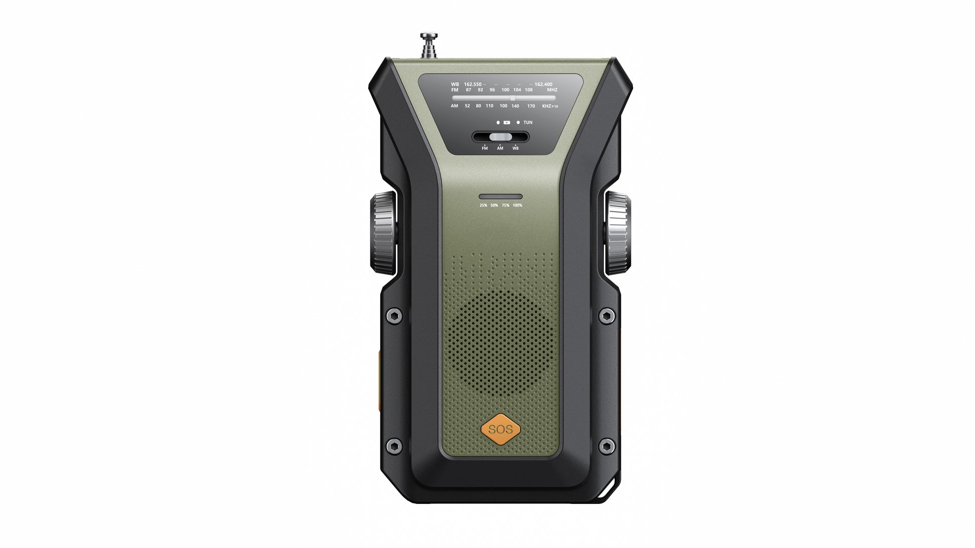 IR-101 Portable 4000mAh Solar Radio with Flashlight