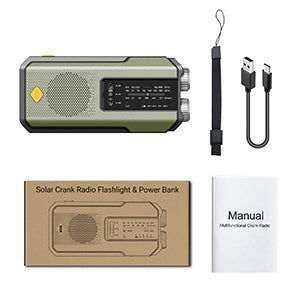 IR-102 Portable AM FM NOAA Weather Alert Radio with Emergency Features