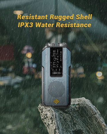 IR-102 Portable AM FM NOAA Weather Alert Radio with Emergency Features