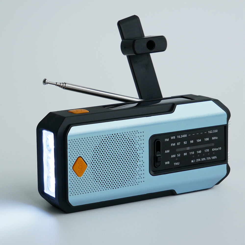 IR-102 Portable AM FM NOAA Weather Alert Radio with Emergency Features