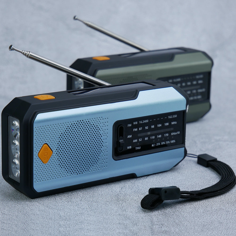IR-102 Portable AM FM NOAA Weather Alert Radio with Emergency Features