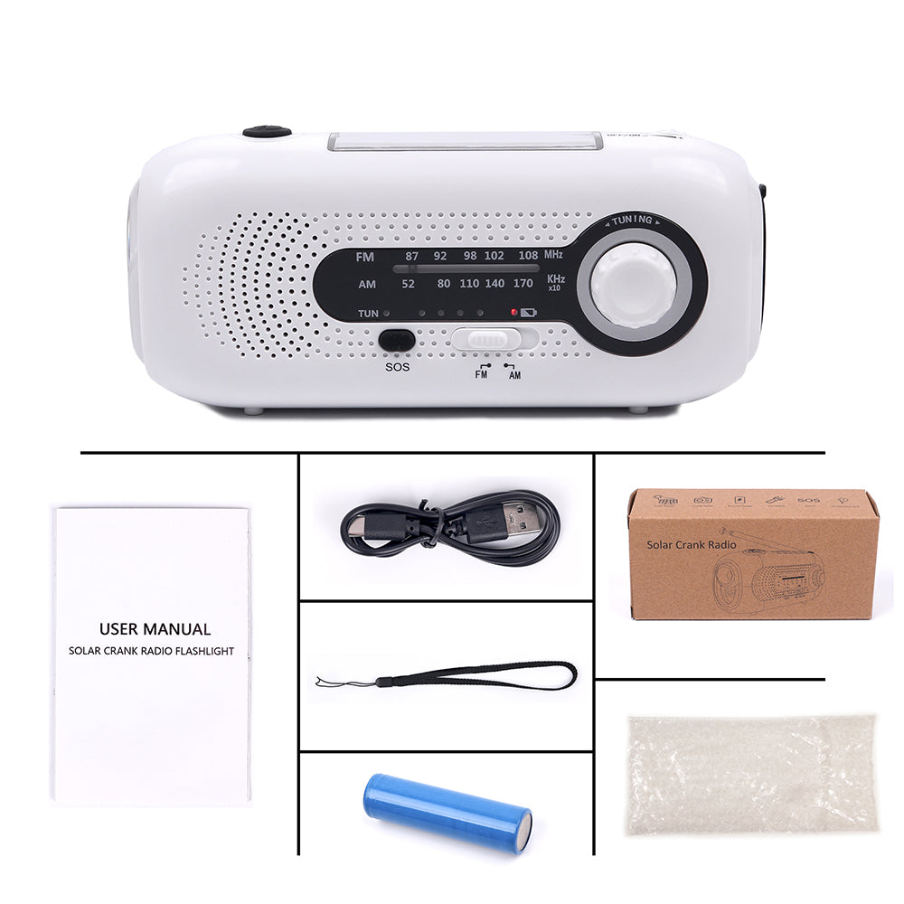 IR-232 Stylish Solar Macaron Color Weather Radio with Earphone Jack