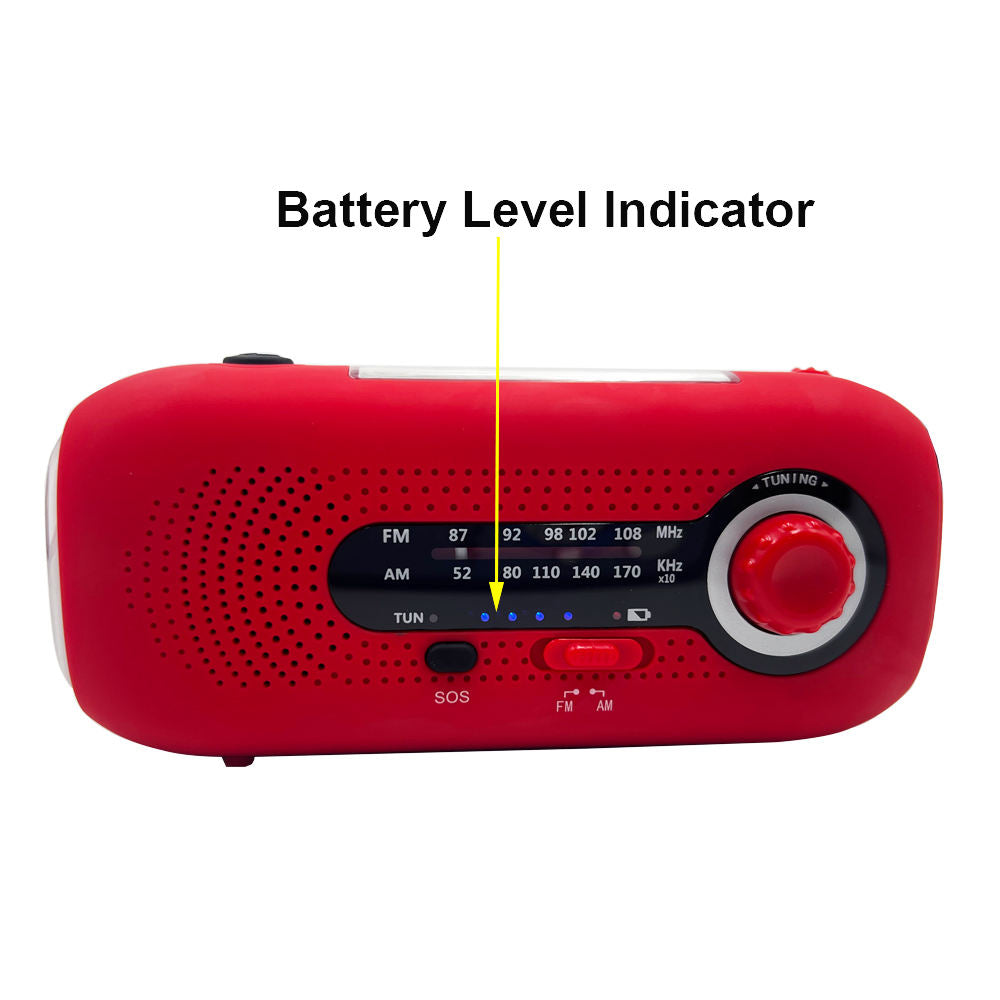 IR-232 Stylish Solar Macaron Color Weather Radio with Earphone Jack