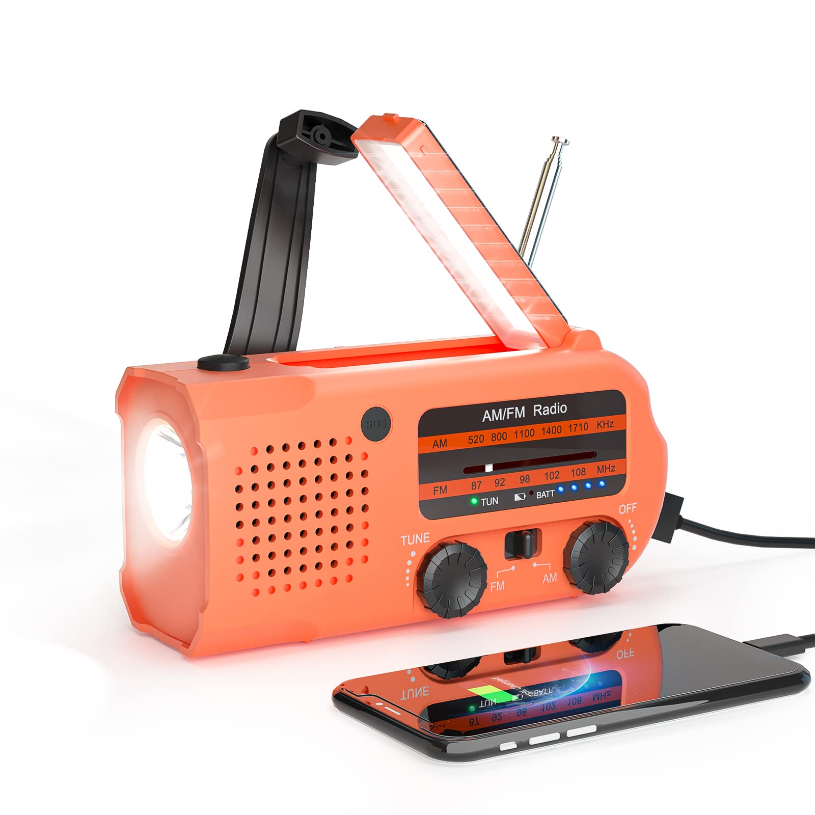 IR-299 Ultimate 5000mAh Portable Solar Dynamo Radio