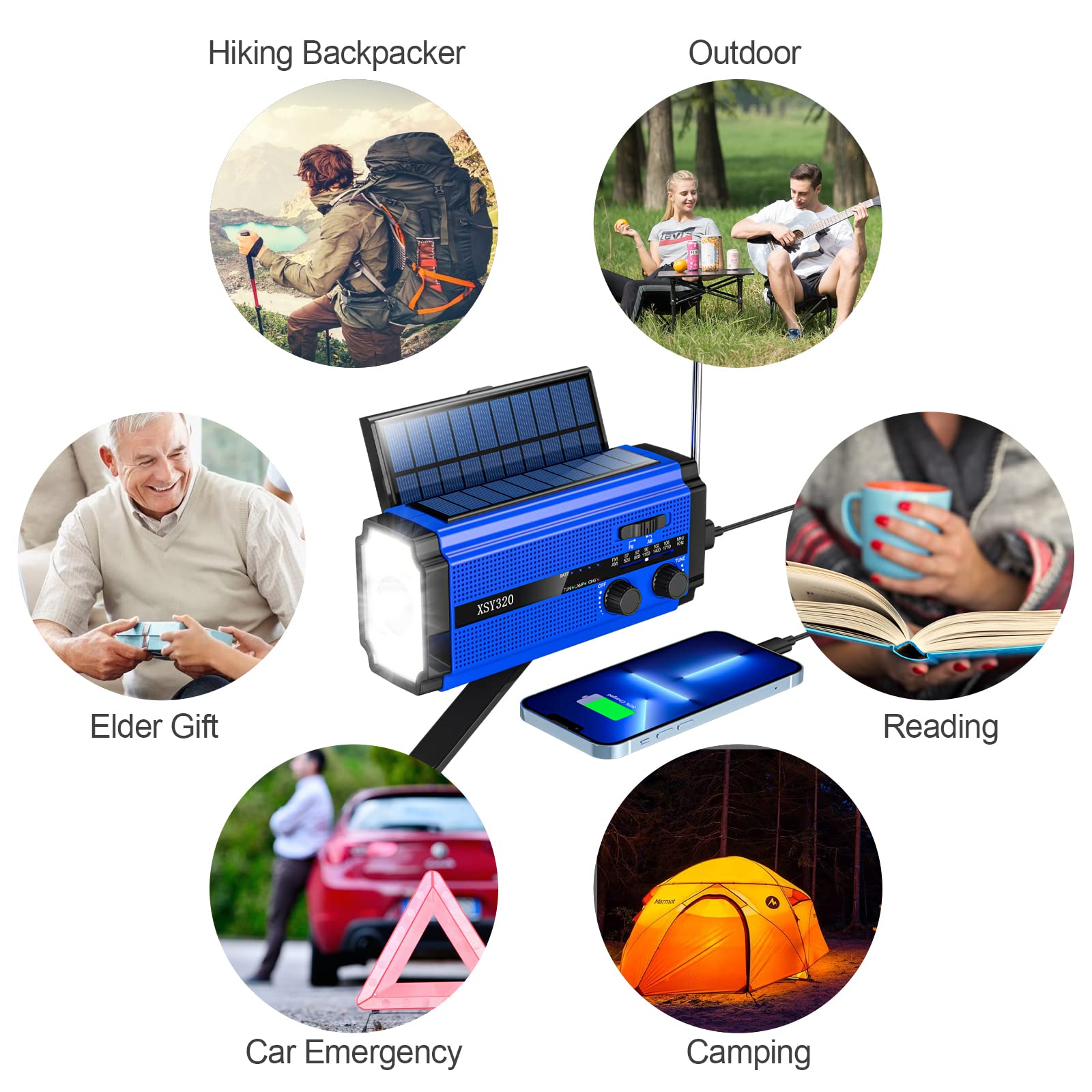 IR-320 Portable Emergency Mini AM/FM Radio