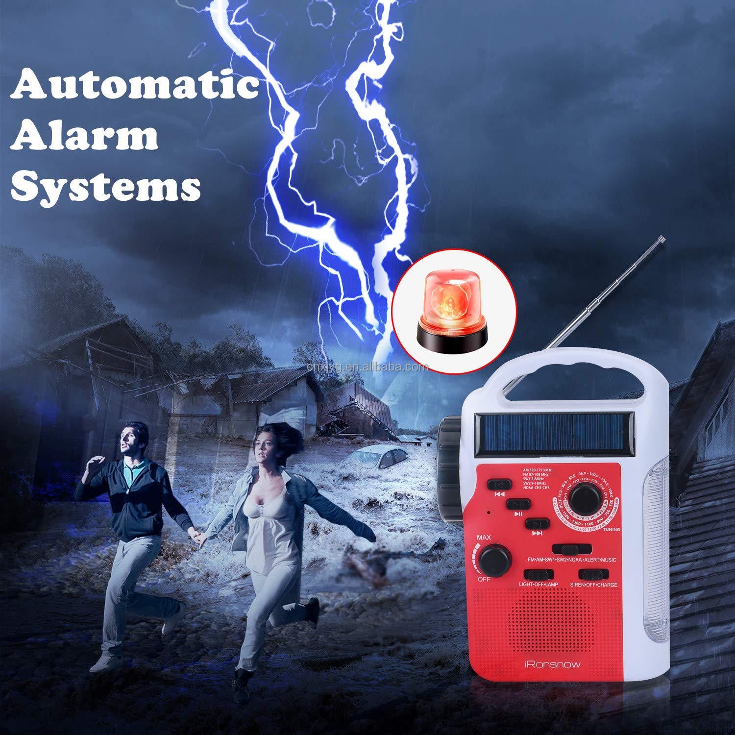 IR-399 Real NOAA Alert Weather Radio with Alarm