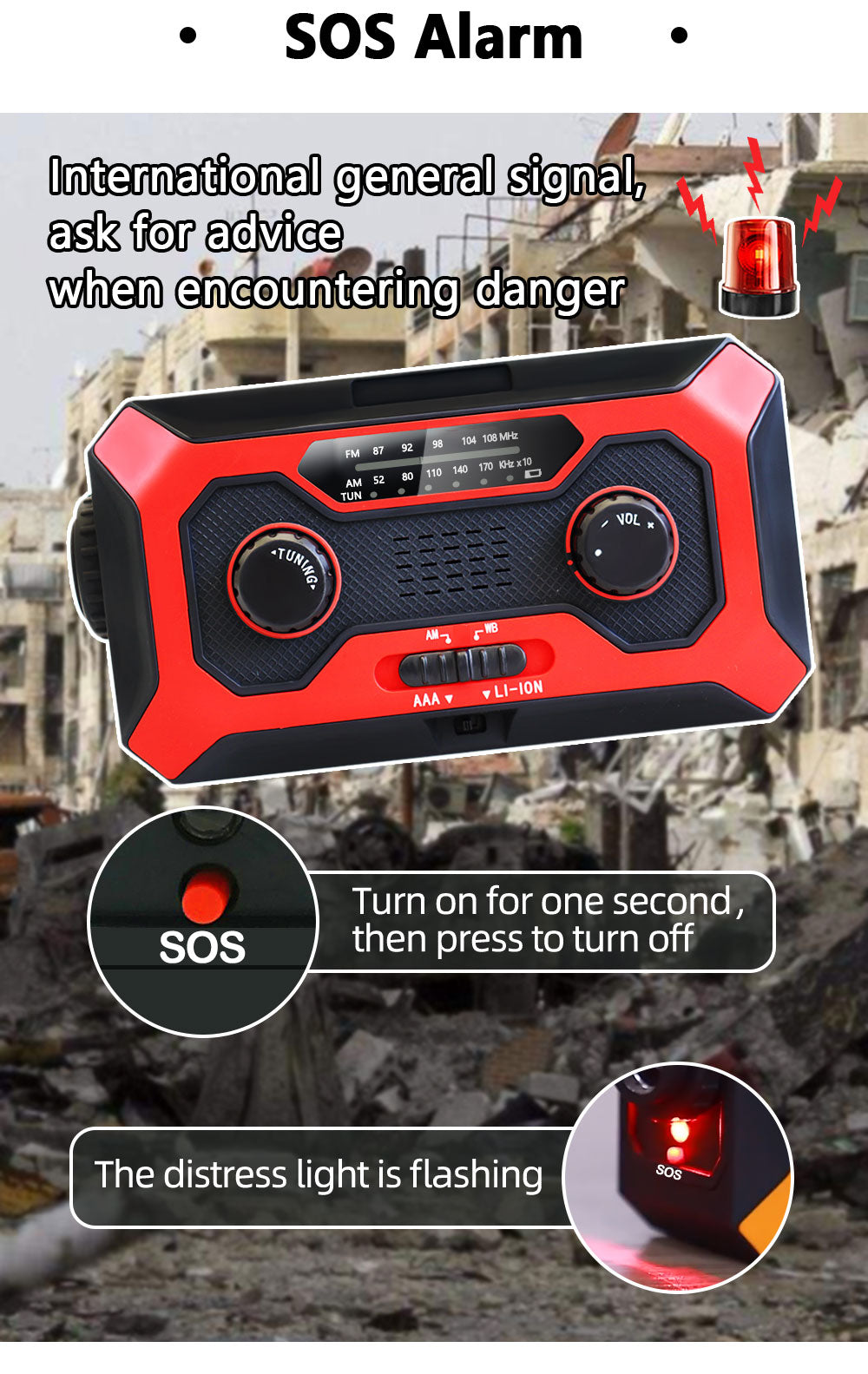 IR-452 Versatile Solar Radio for Weather Emergencies